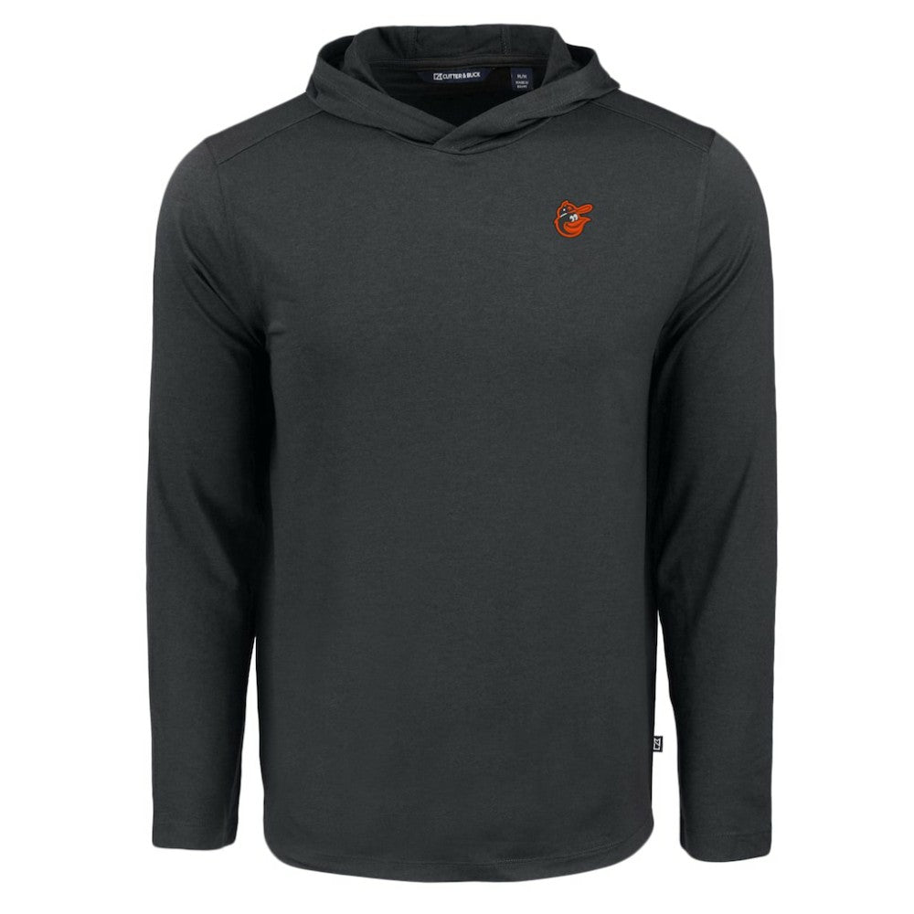 Baltimore Orioles Cutter & Buck Coastline Epic Comfort Recycled Eco Hoodie Long Sleeve T-Shirt Black