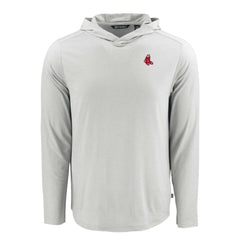 Boston Red Sox Cutter & Buck Coastline Epic Comfort Recycled Eco Hoodie Long Sleeve T-Shirt Gray