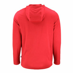 Cincinnati Reds Cutter & Buck Coastline Epic Comfort Recycled Eco Hoodie Long Sleeve T-Shirt Red