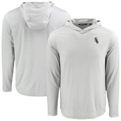Chicago White Sox Cutter & Buck Coastline Epic Comfort Recycled Eco Hoodie Long Sleeve T-Shirt Gray