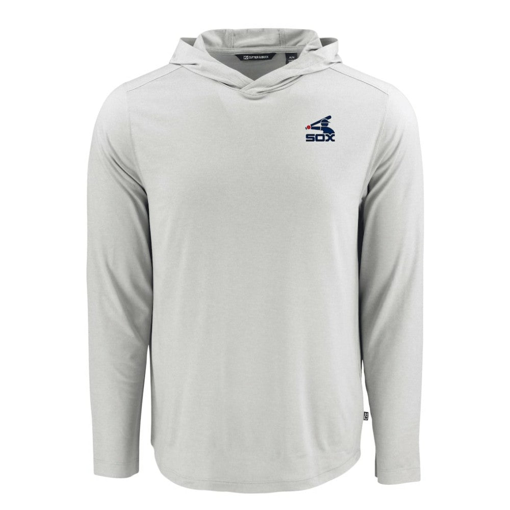 Chicago White Sox Cutter & Buck Coastline Epic Comfort Recycled Eco Hoodie Long Sleeve T-Shirt Gray