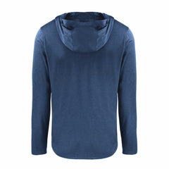 Cleveland Guardians Cutter & Buck Coastline Epic Comfort Recycled Eco Hoodie Long Sleeve T-Shirt Navy