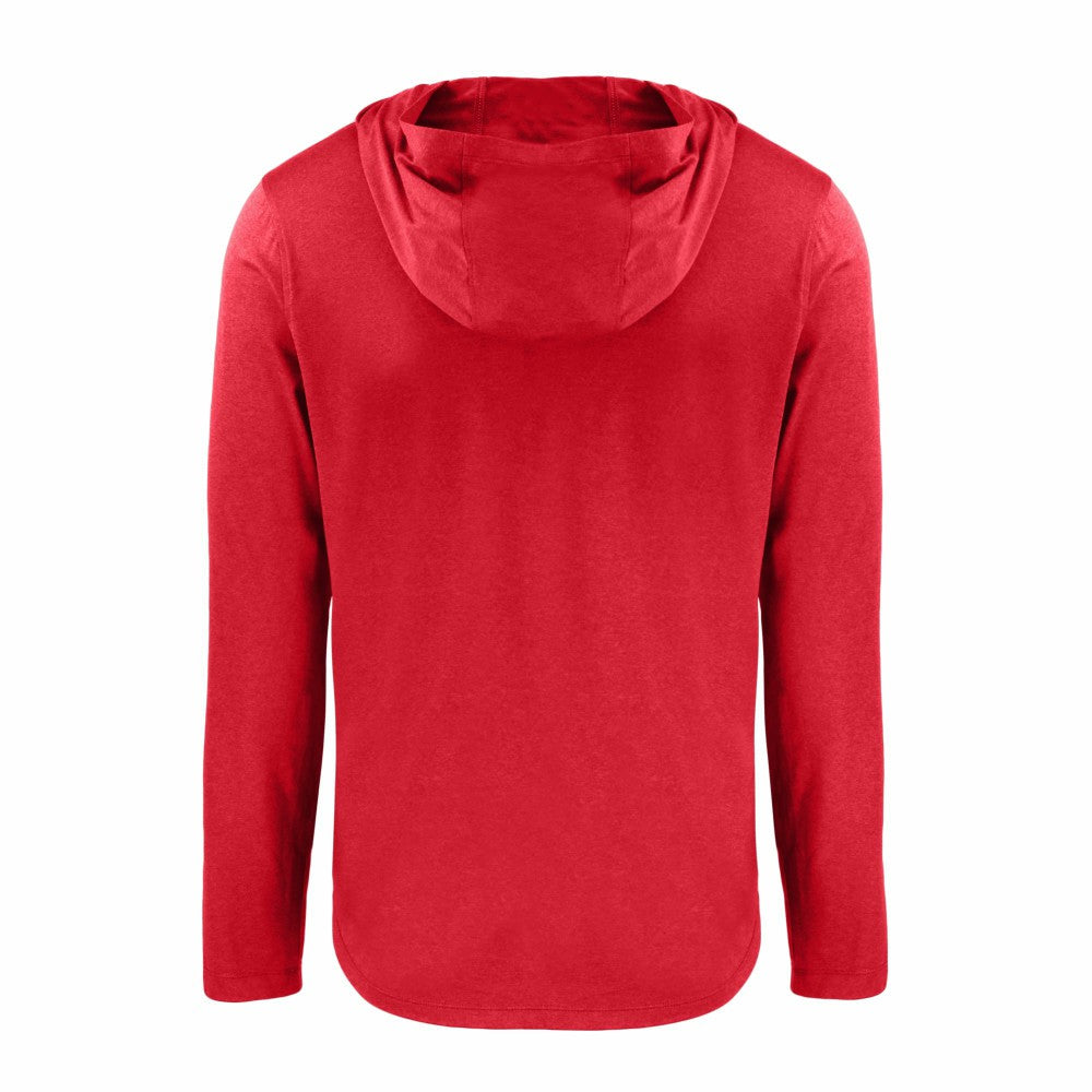 Cleveland Guardians Cutter & Buck Coastline Epic Comfort Recycled Eco Hoodie Long Sleeve T-Shirt Red