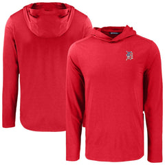 Detroit Tigers Cutter & Buck Coastline Epic Comfort Recycled Eco Hoodie Long Sleeve T-Shirt Red