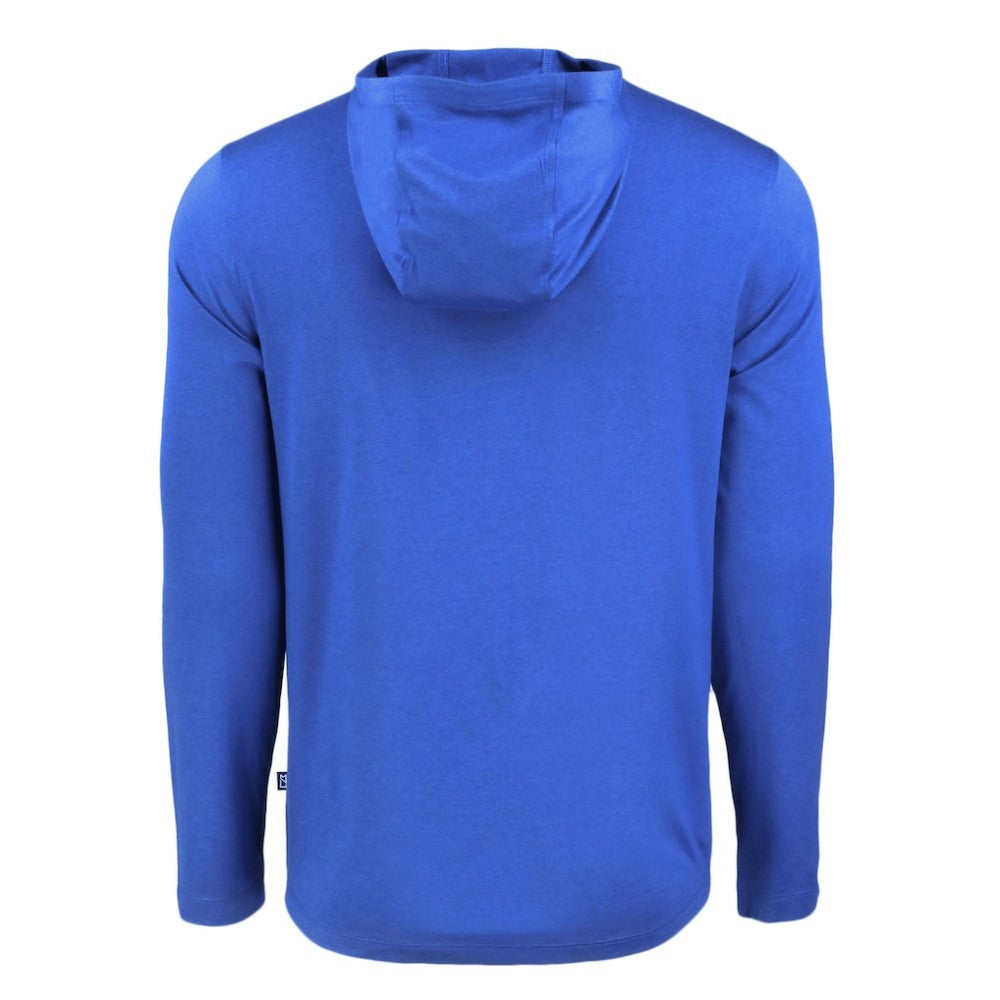 Los Angeles Dodgers Cutter & Buck Coastline Epic Comfort Recycled Eco Hoodie Long Sleeve T-Shirt Royal