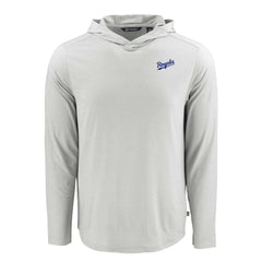 Kansas City Royals Cutter & Buck Coastline Epic Comfort Recycled Eco Hoodie Long Sleeve T-Shirt Gray