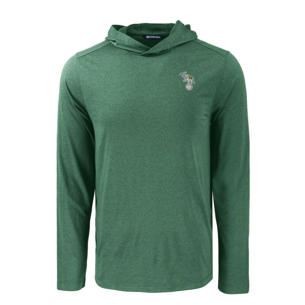 Athletics Cutter & Buck Coastline Epic Comfort Recycled Eco Hoodie Long Sleeve T-Shirt Green