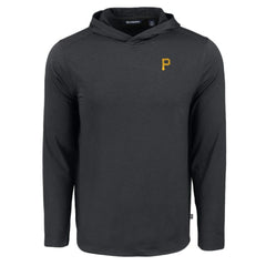Pittsburgh Pirates Cutter & Buck Coastline Epic Comfort Recycled Eco Hoodie Long Sleeve T-Shirt Black