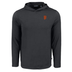 San Francisco Giants Cutter & Buck Coastline Epic Comfort Recycled Eco Hoodie Long Sleeve T-Shirt Black