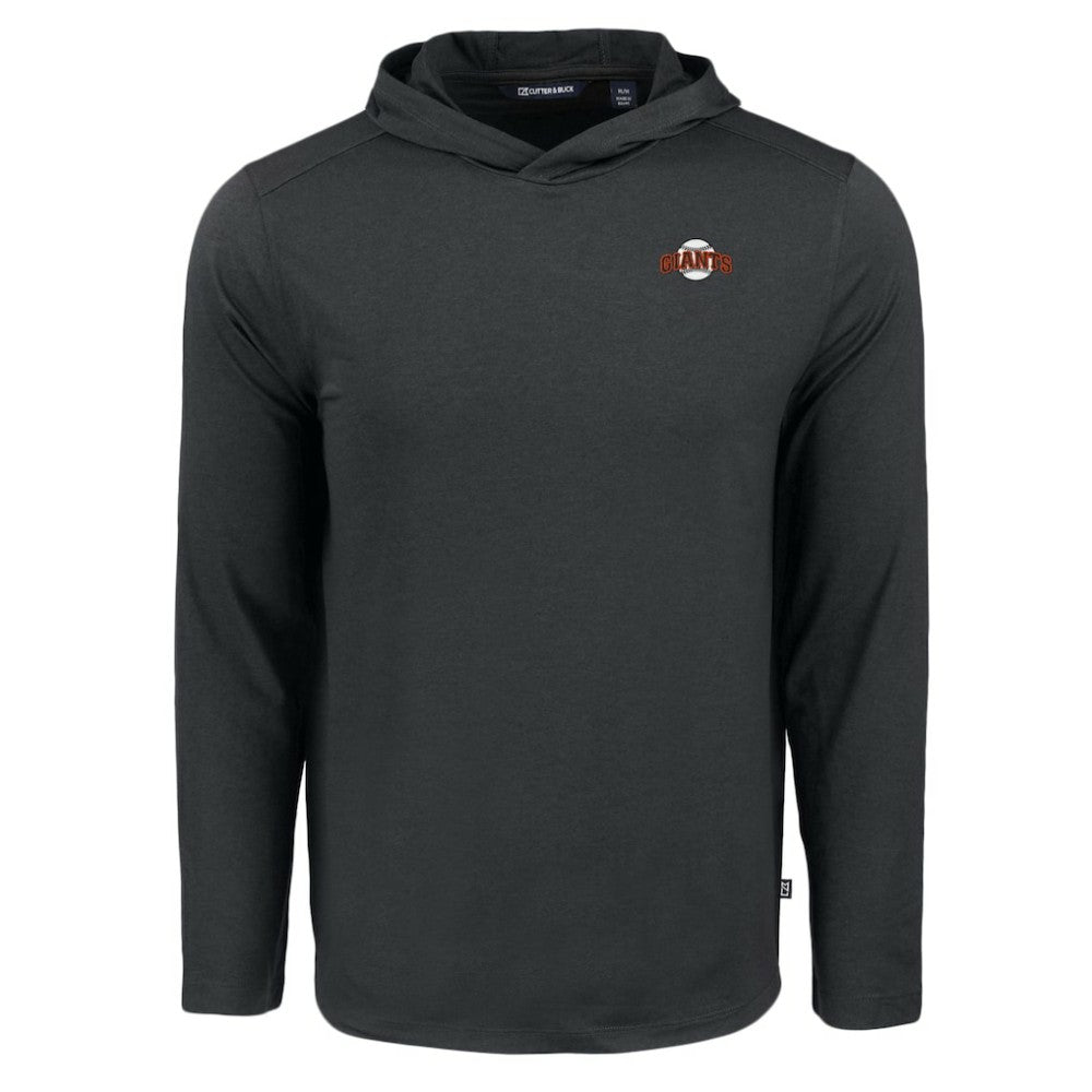 San Francisco Giants Cutter & Buck Coastline Epic Comfort Recycled Eco Hoodie Long Sleeve T-Shirt Black
