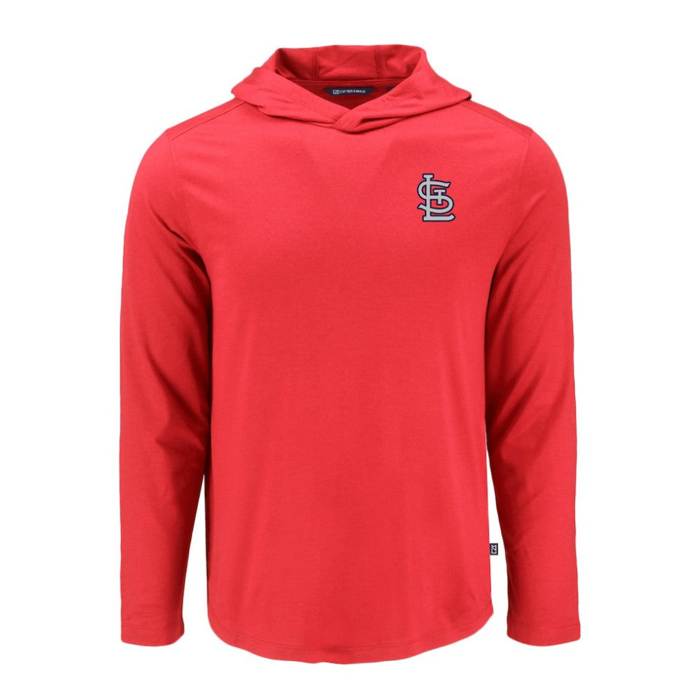 St. Louis Cardinals Cutter & Buck Coastline Epic Comfort Recycled Eco Hoodie Long Sleeve T-Shirt Red