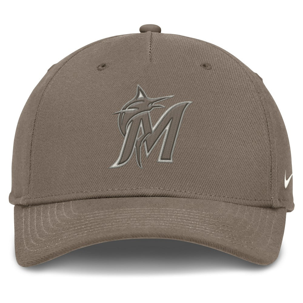 Miami Marlins Rise Performance Adjustable Hat Brown | Nike