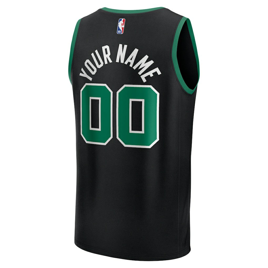 Boston Celtics Fast Break Custom Jersey - Statement Edition - Black