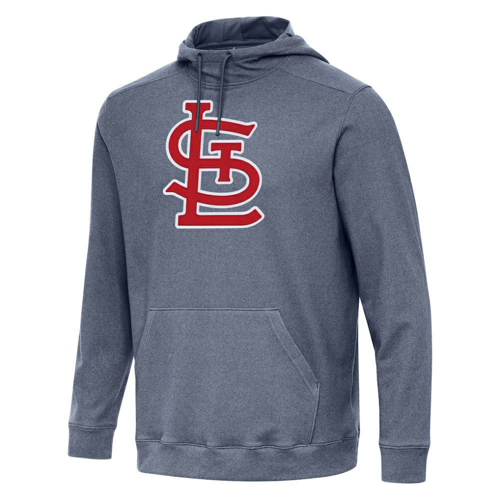 St. Louis Cardinals Antigua Cloud Pullover Hoodie Heather Navy