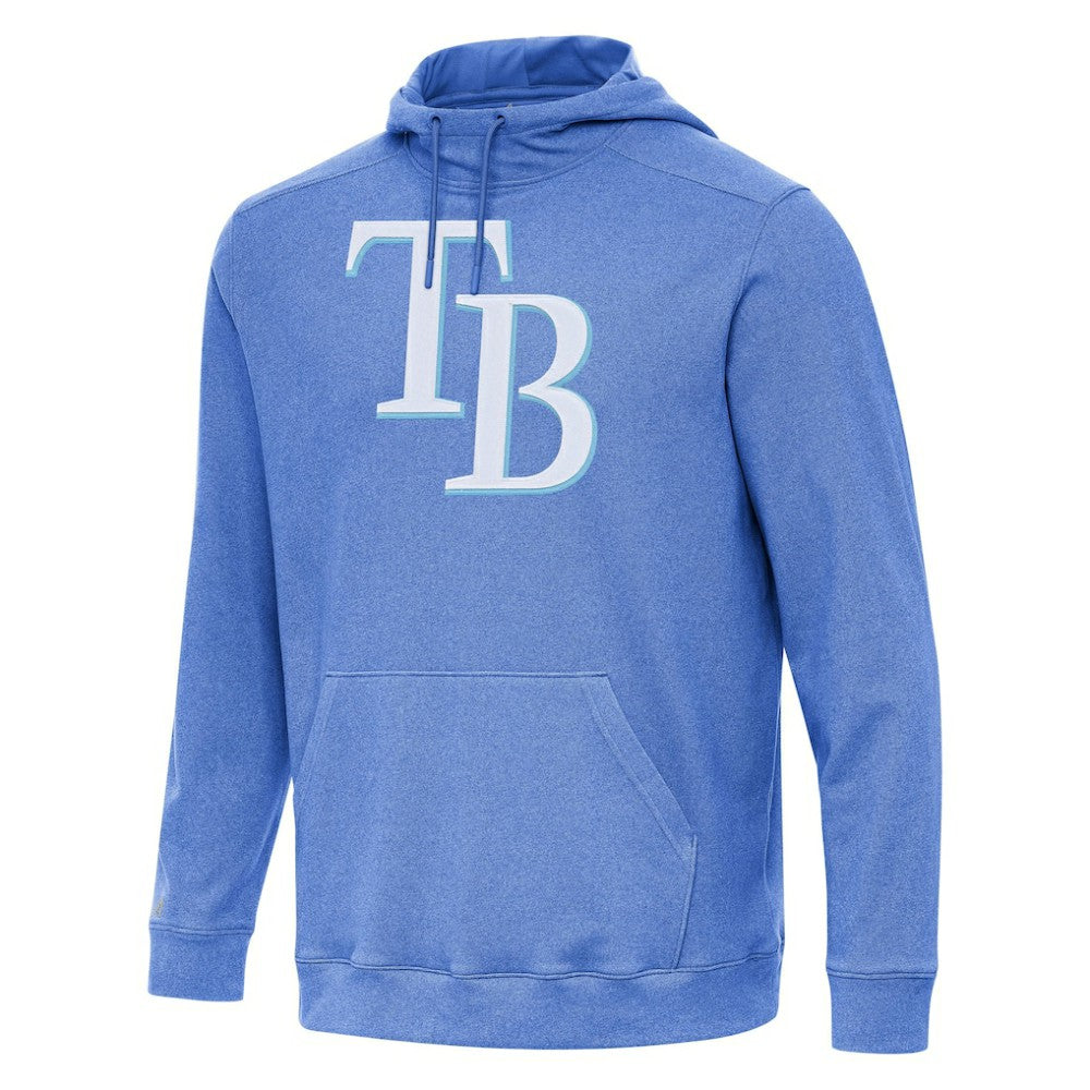 Tampa Bay Rays Antigua Cloud Pullover Hoodie Heather Royal