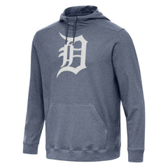 Detroit Tigers Antigua Cloud Pullover Hoodie Heather Navy