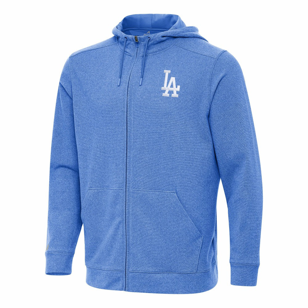 Los Angeles Dodgers Antigua Effortless Full-Zip Hooded Jacket Heather Royal