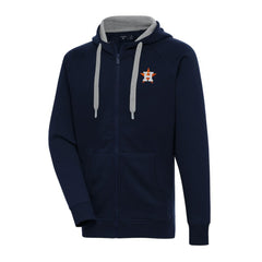 Houston Astros Antigua Big & Tall Victory Full-Zip Hoodie Jacket Navy