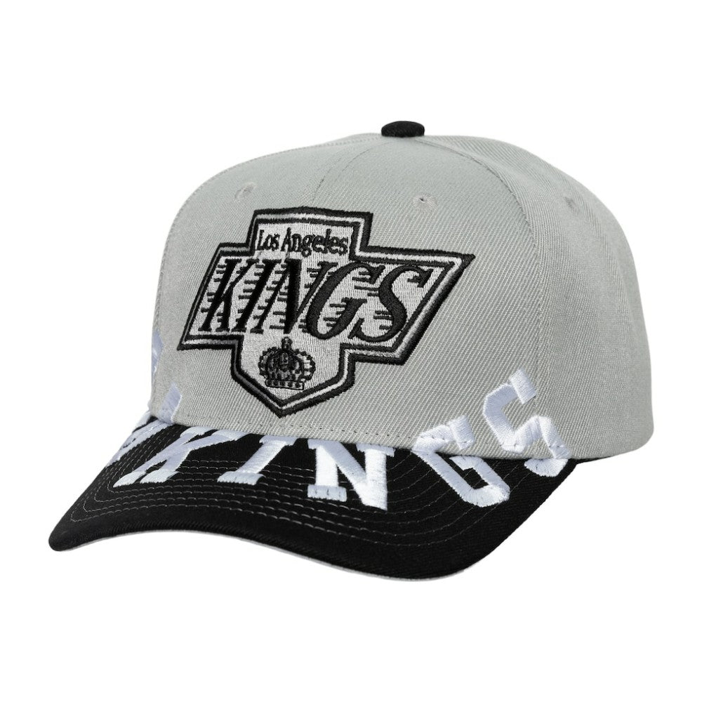 Los Angeles Kings Mitchell & Ness Underarch Two-Tone Pro Crown Snapback Hat Gray/Black