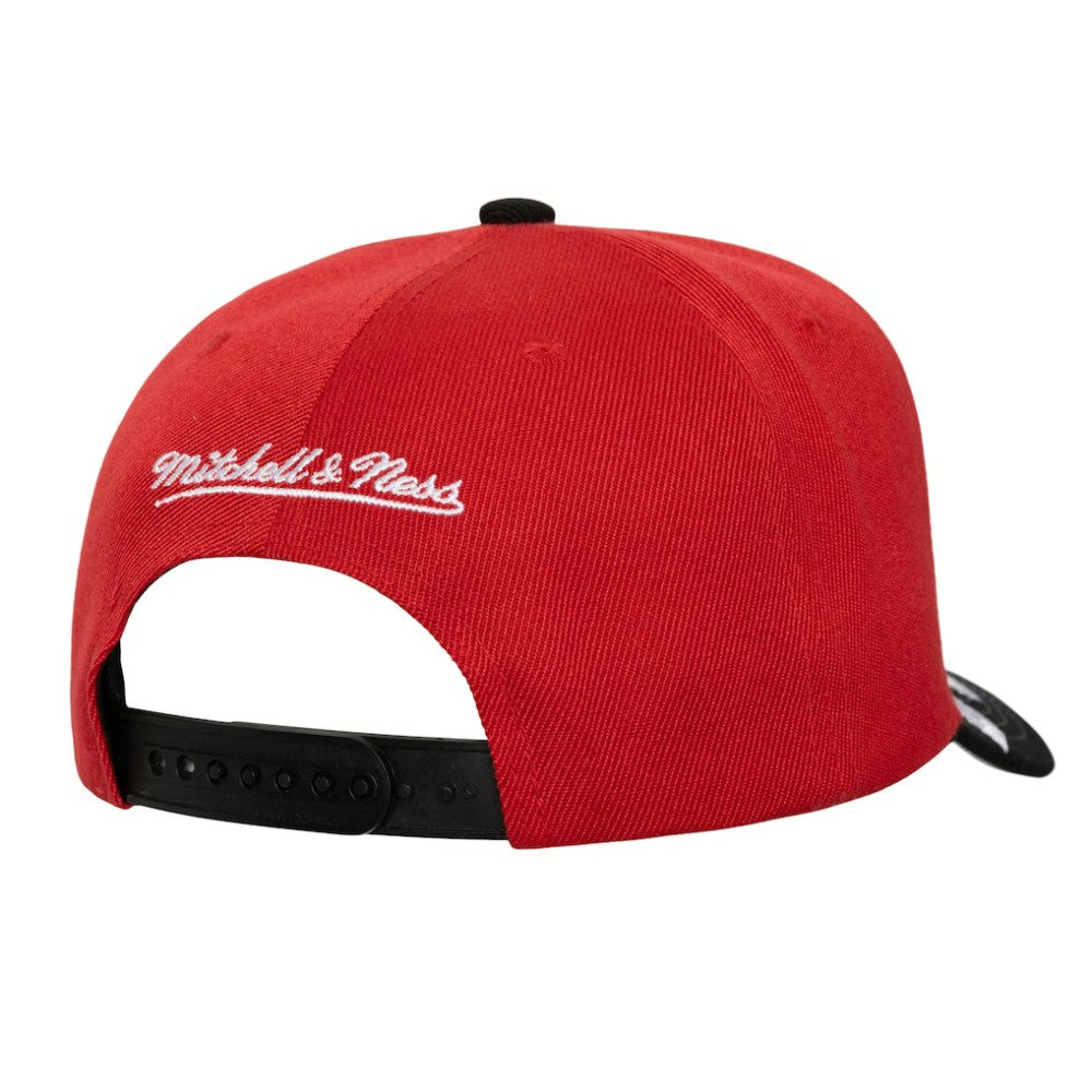 New Jersey Devils Mitchell & Ness Underarch Two-Tone Pro Crown Snapback Hat Red/Black