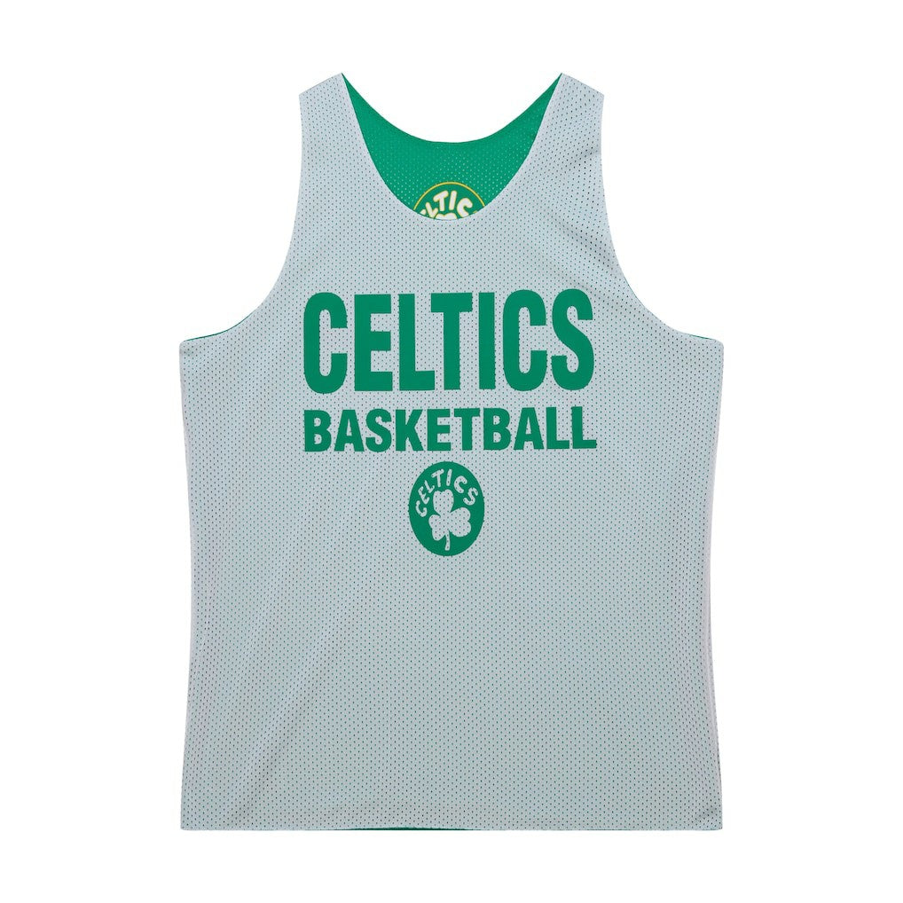 Boston Celtics Hardwood Classics Reversible Mesh Practice Jersey - Kelly Green/White