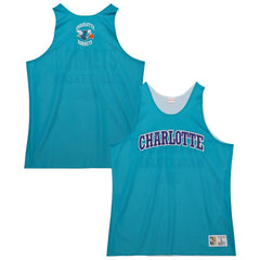 Charlotte Hornets Hardwood Classics Reversible Mesh Practice Jersey - Teal/White
