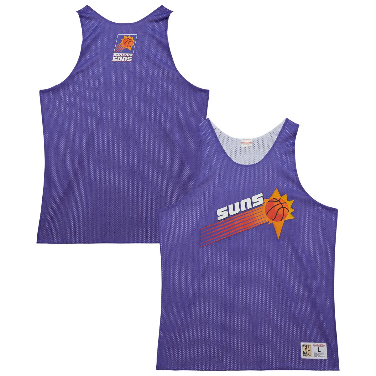Phoenix Suns Hardwood Classics Reversible Mesh Practice Jersey - Purple/White