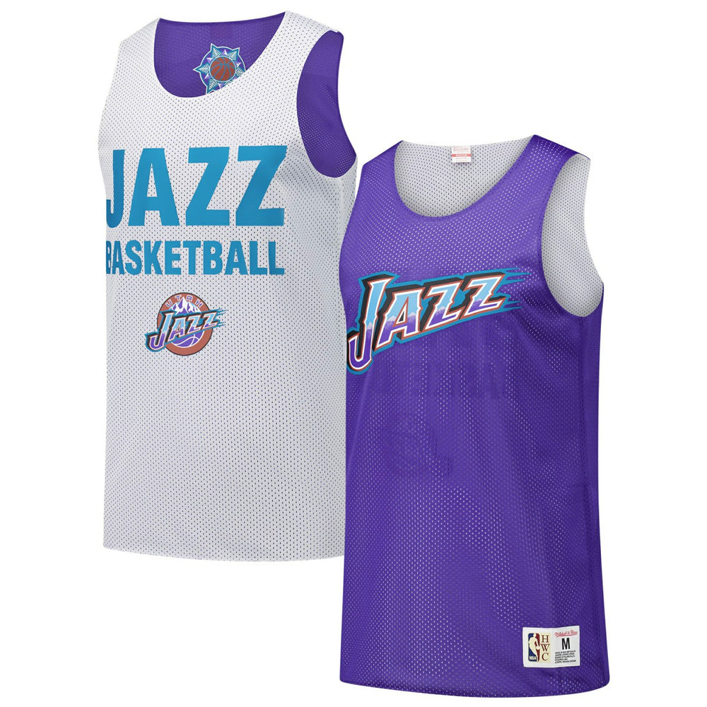 Utah Jazz Hardwood Classics Reversible Mesh Practice Jersey - Purple