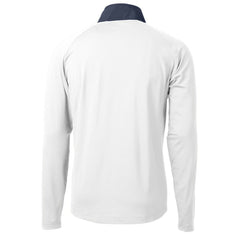 Detroit Tigers Cutter & Buck Adapt Eco Hybrid Raglan DryTec Quarter-Zip Jacket White