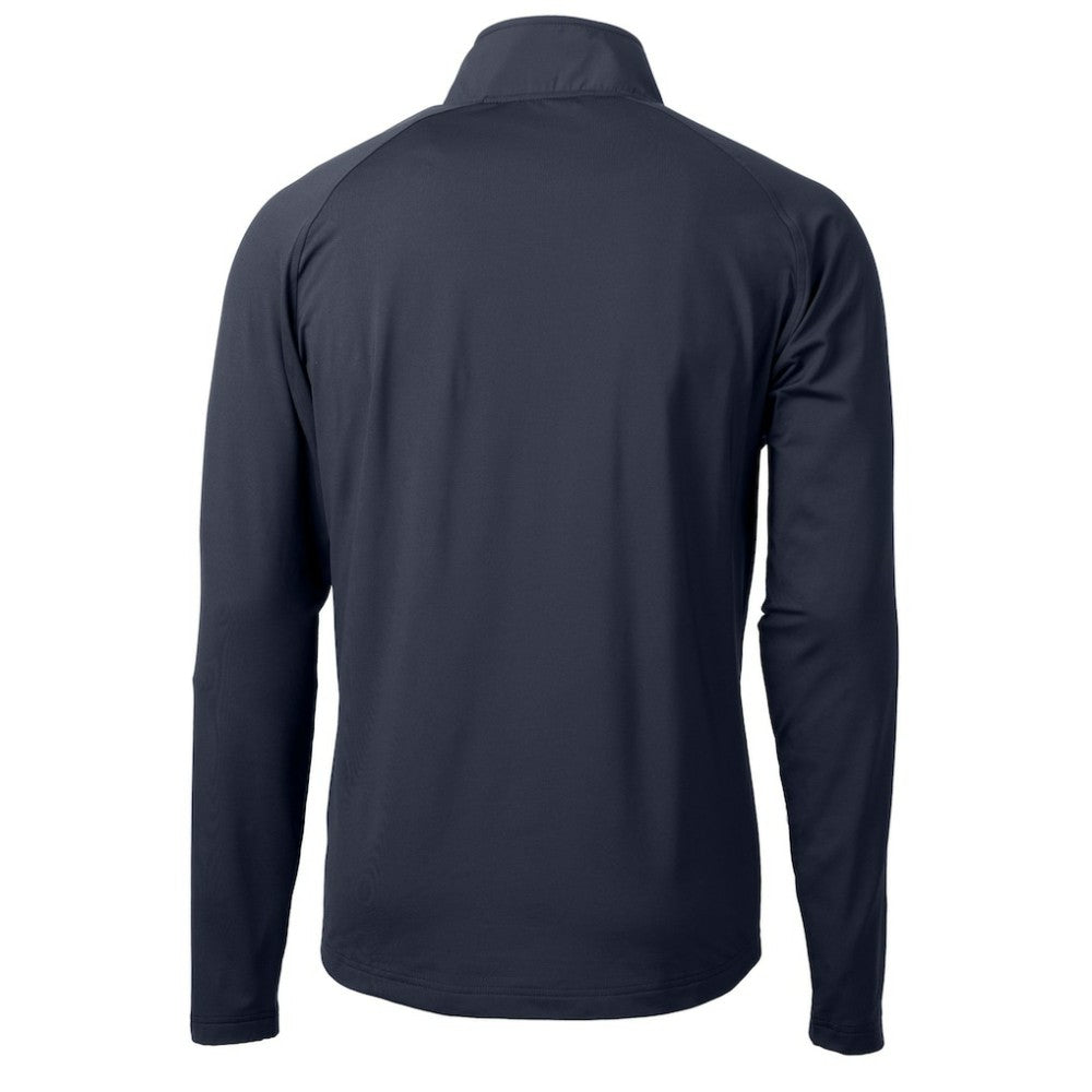 Detroit Tigers Cutter & Buck Adapt Eco Hybrid Raglan DryTec Quarter-Zip Jacket Navy