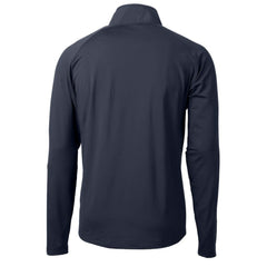Detroit Tigers Cutter & Buck Adapt Eco Hybrid Raglan DryTec Quarter-Zip Jacket Navy