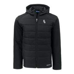 Chicago White Sox Cutter & Buck Evoke Hybrid Eco Softshell Recycled Full-Zip Jacket Black