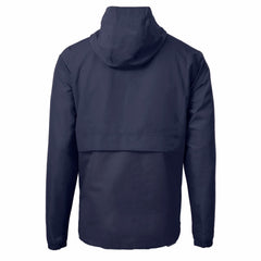 New York Mets Cutter & Buck Charter Eco Recycled Anorak Half-Zip Hoodie Jacket Navy