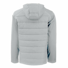 Los Angeles Dodgers Cutter & Buck Evoke Hybrid Eco Softshell Recycled Full-Zip Hooded Jacket Gray
