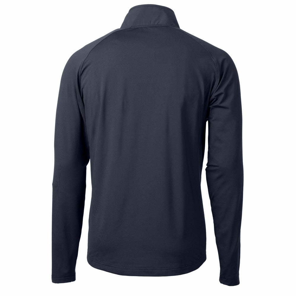 Los Angeles Dodgers Cutter & Buck Adapt Eco Hybrid Raglan DryTec Quarter-Zip Jacket Navy