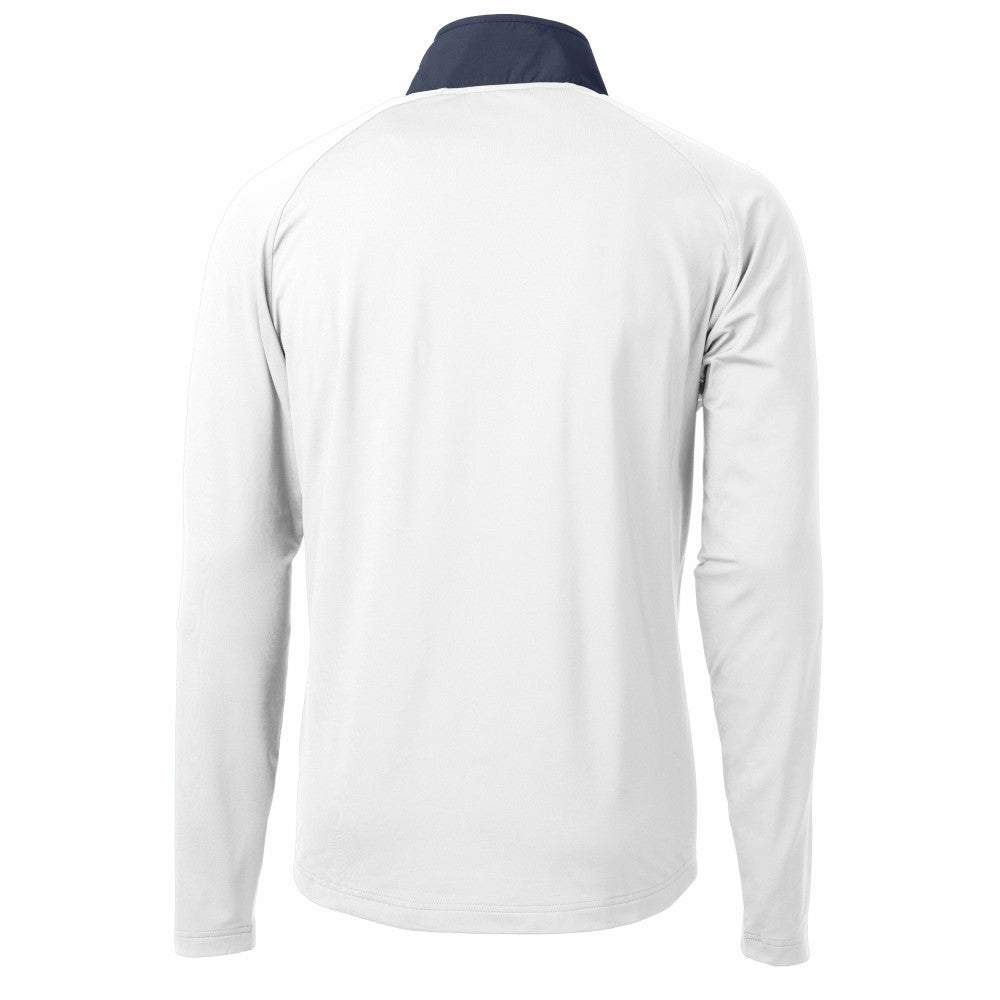 Los Angeles Dodgers Cutter & Buck Adapt Eco Hybrid Raglan DryTec Quarter-Zip Jacket White