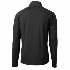 New York Mets Cutter & Buck Adapt Eco Hybrid Raglan DryTec Quarter-Zip Jacket Black