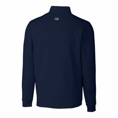 New York Mets Cutter & Buck Traverse Eco Tri-Blend DryTec Quarter-Zip Jacket Navy