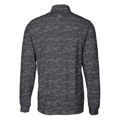 Philadelphia Phillies Cutter & Buck Traverse Eco Camo Tri-Blend DryTec Quarter-Zip Top Black