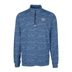Philadelphia Phillies Cutter & Buck Traverse Eco Camo Tri-Blend DryTec Quarter-Zip Top Navy