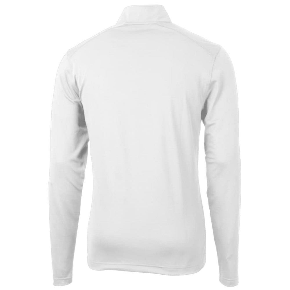 Los Angeles Dodgers Cutter & Buck Virtue Eco Pique Quarter-Zip Jacket White