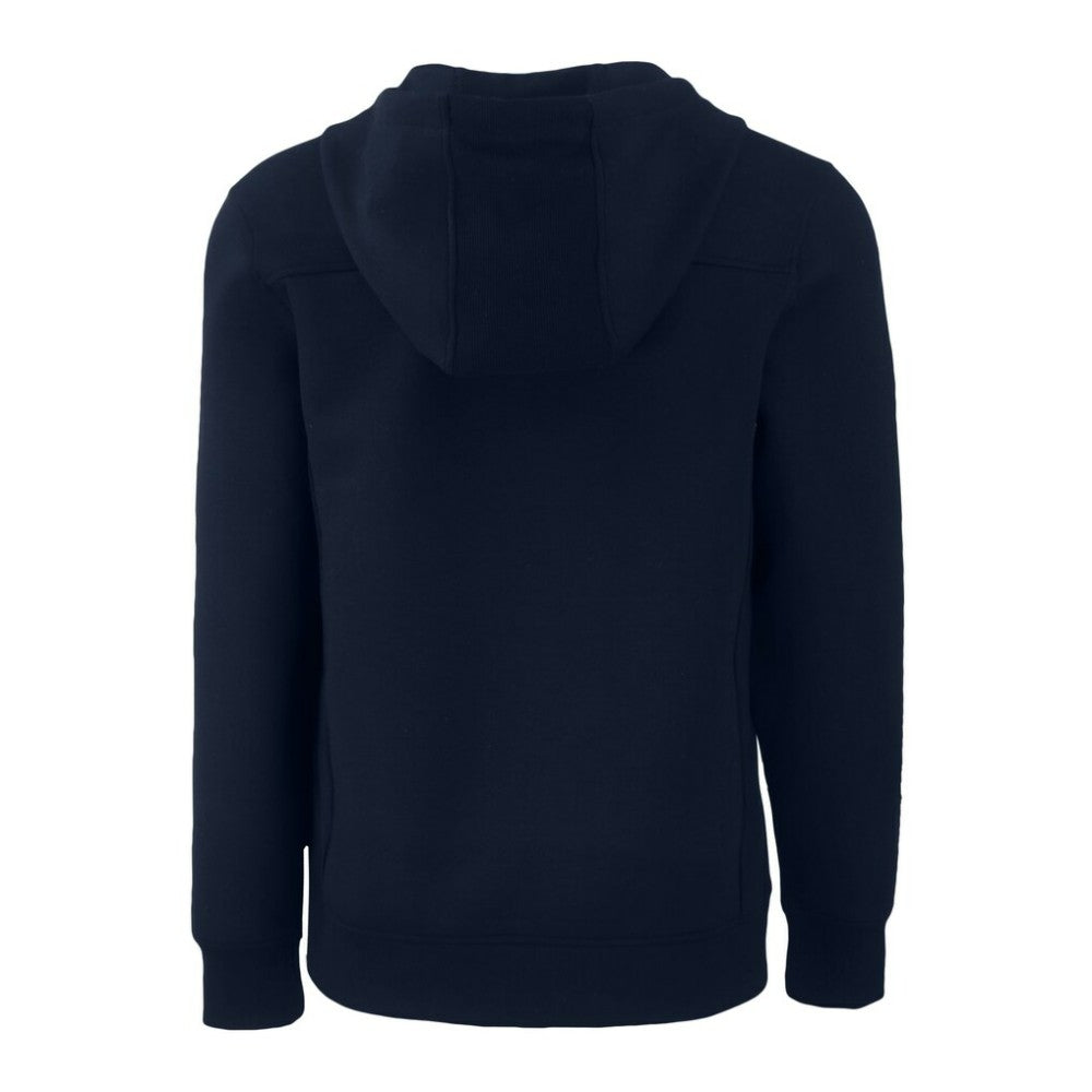 Milwaukee Brewers Cutter & Buck Roam Eco Recycled Tri-Blend Half-Zip Hoodie Navy