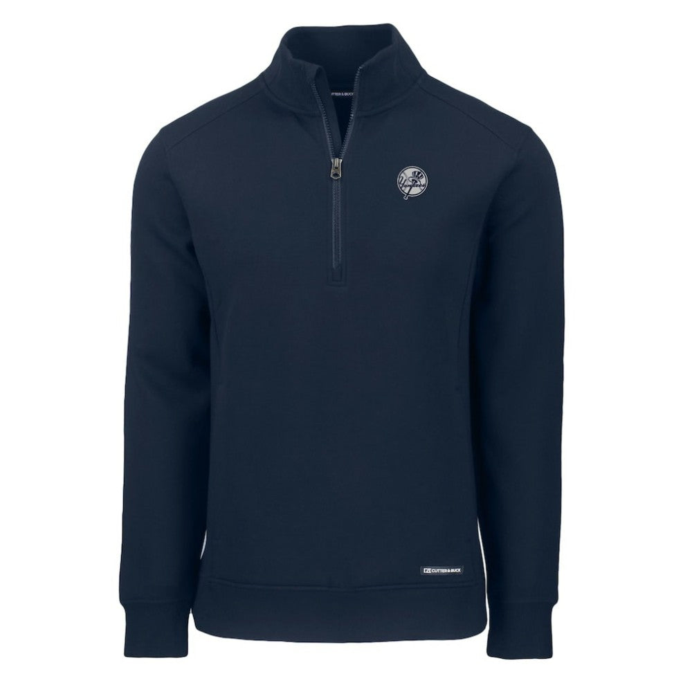 New York Yankees Cutter & Buck Roam Eco Quarter-Zip Jacket Navy