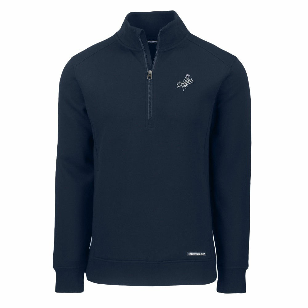Los Angeles Dodgers Cutter & Buck Roam Eco Quarter-Zip Jacket Navy