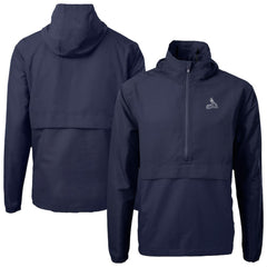 St. Louis Cardinals Cutter & Buck Charter Eco Recycled Anorak Half-Zip Hoodie Jacket Navy