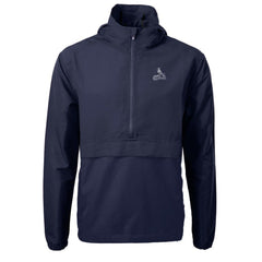 St. Louis Cardinals Cutter & Buck Charter Eco Recycled Anorak Half-Zip Hoodie Jacket Navy