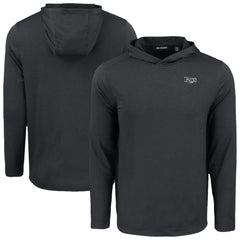 Tampa Bay Rays Cutter & Buck Coastline Epic Comfort Eco Recycled Long Sleeve Hoodie T-Shirt Black