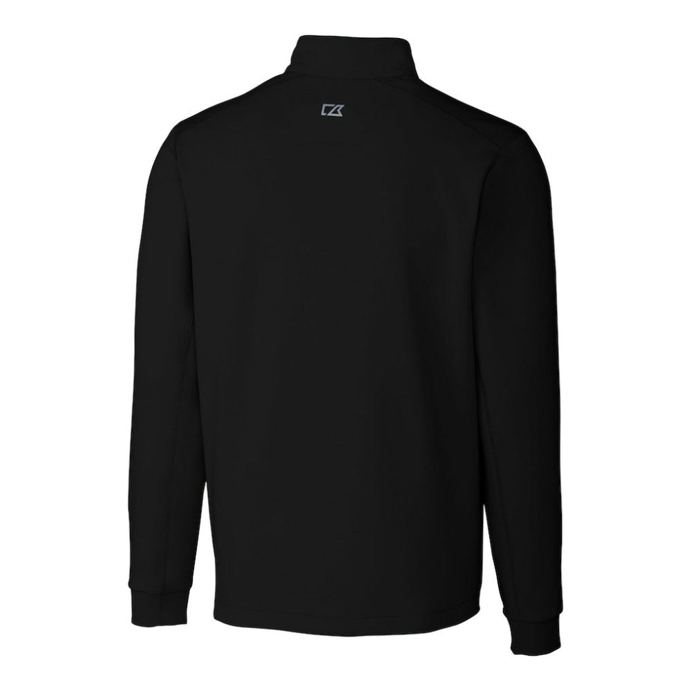 San Francisco Giants Cutter & Buck Big & Tall Traverse DryTec Quarter-Zip Jacket Black
