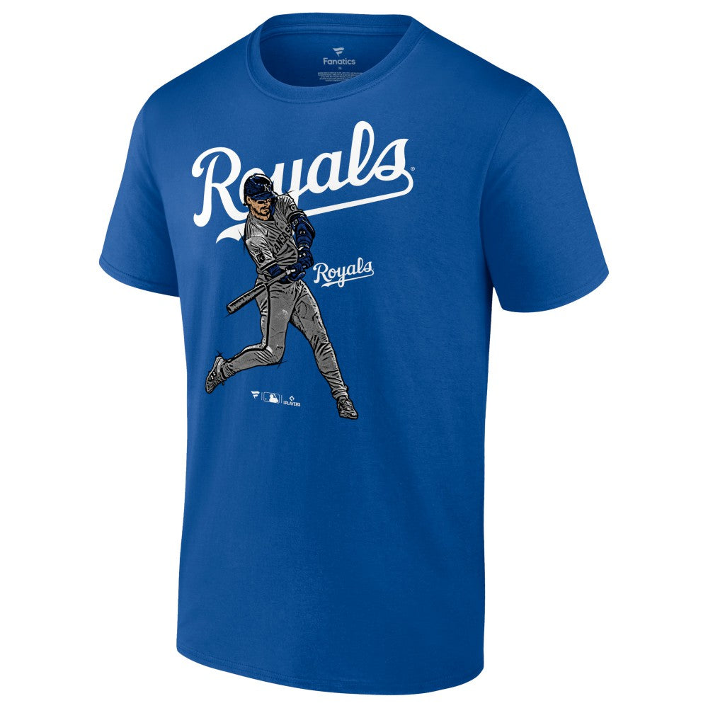 Bobby Witt Jr. Kansas City Royals Player Swing T-Shirt Royal