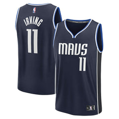 Kyrie Irving Dallas Mavericks Fast Break Replica Player Jersey sale - Statement Editi- Navy